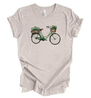 Bike With Clovers Tee